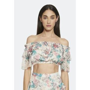 Walter Baker NWT Havana Floral Crop Top in XL